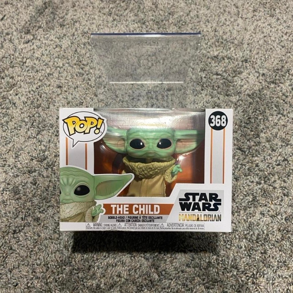 Funko Pop! Star Wars The Child Grogu Mandalorian 368 Bobble-Head Green NEW